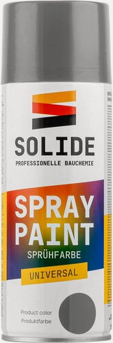 Изображение товара Краска-эмаль аэрозольная универсальная серый SOLIDE 400 мл (SL-27532-1)