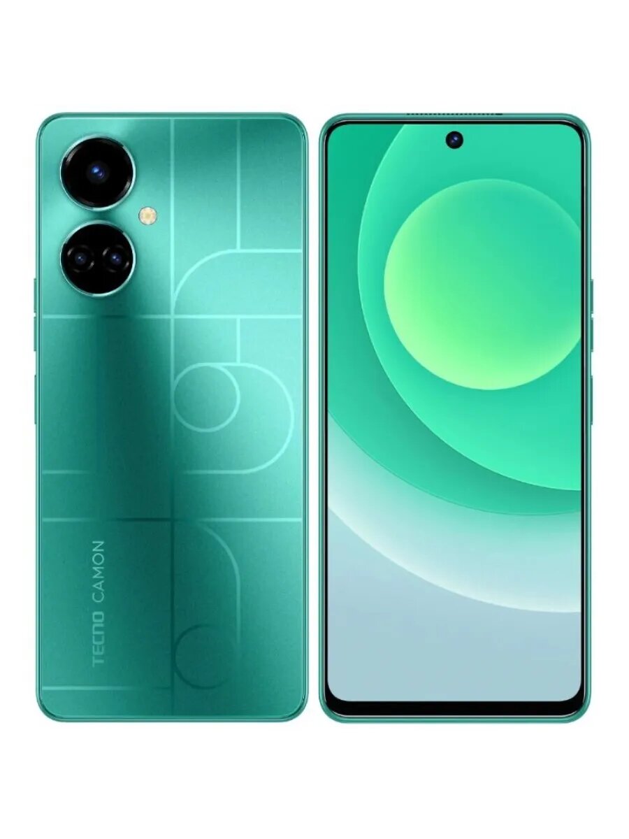 6.8" Смартфон Camon 19 CI6 LTE 6+128 ГБ зеленый РСТ