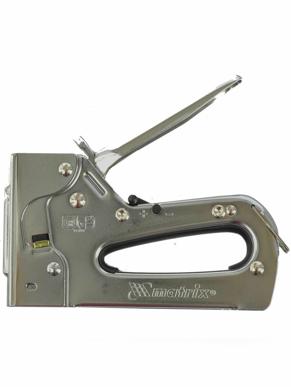 Степлер мебельный металлический регулируемый, тип скобы 53, 6-14 мм Matrix Professional 40913