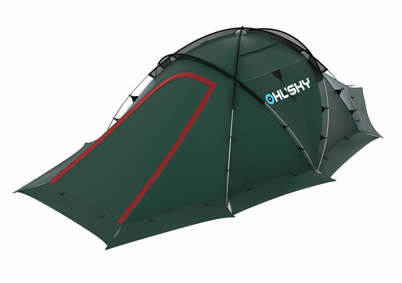 Палатка туристическая экстремальная Husky FIGHTER 3-4, цвет: зеленый
