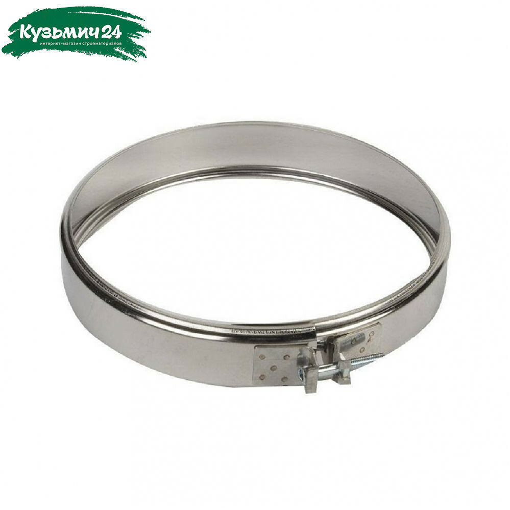 Хомут для дымохода Феникс d 250 мм обжимной соединительный оцинкованный