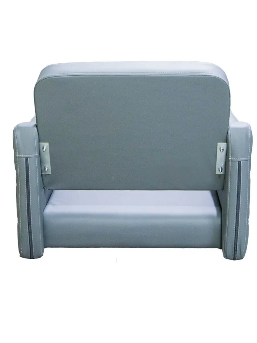 Кресло парикмахерское A-01СЕР NEW под гидравлику серое — фото 1