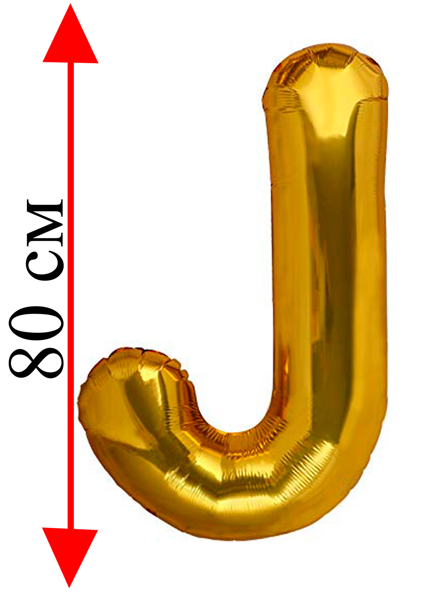 Воздушный шар буквы 32 дм/ 82 см прочный шар для праздников буква J