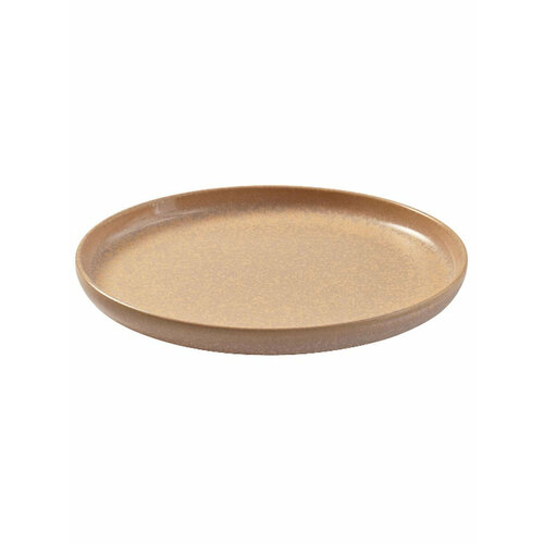 Тарелка плоская 22 см Kenai Ceramics Luma, цвет персиковый, керамика Stoneware