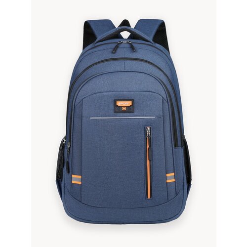 Рюкзак, мужской, синий, большой, для студентов