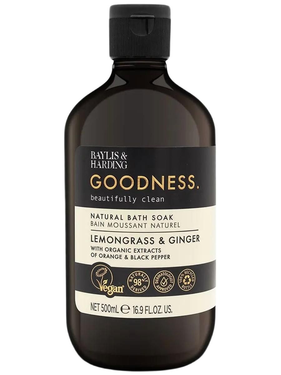 Пена для ванны Baylis & Harding Goodness Lemongrass & Ginger Bath Soak (Лемонграсс и Имбирь), 500 мл