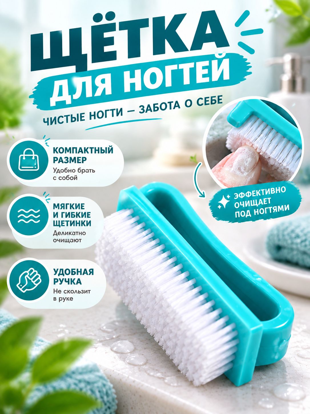 Soft touch Щетка для рук и ногтей