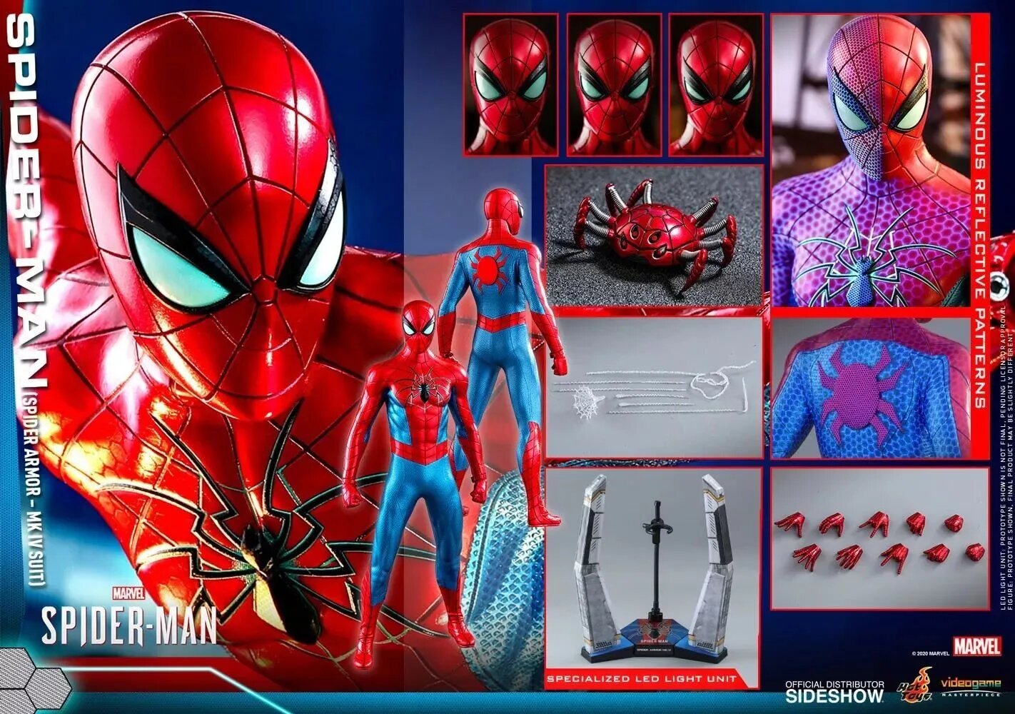 Фигурка Hot Toys Spider-Man Spider Armor Mark IV VGM43 1/6 Action Figure