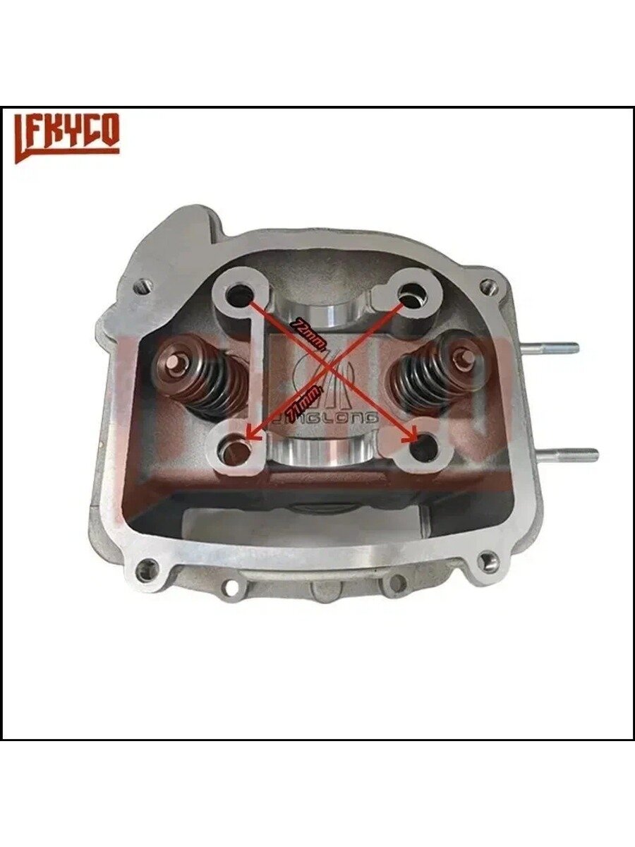 Головка цилиндра (в сборе ) применимый 163QMK 1P63QML ATV200cc D-62.5mm