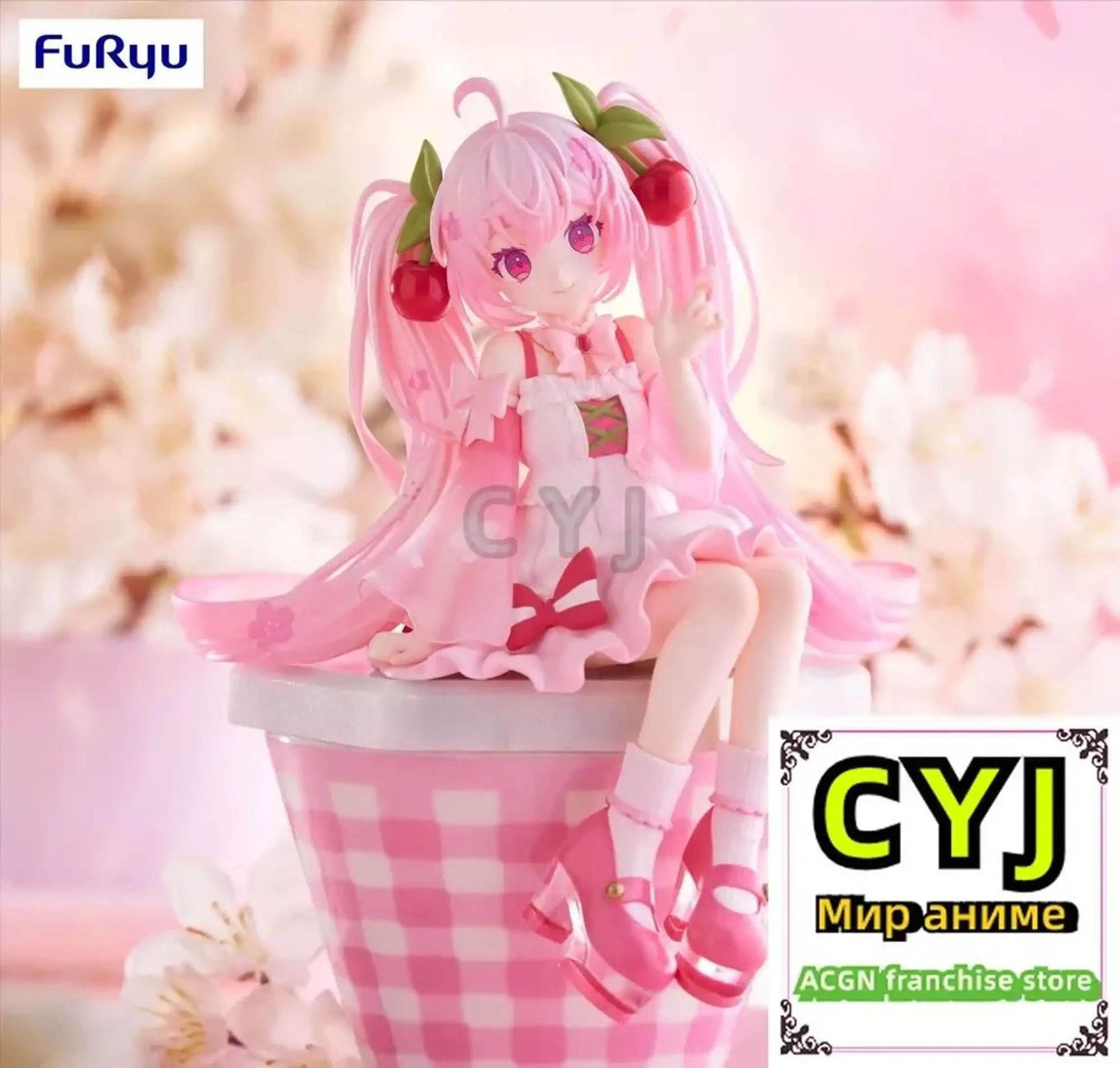 FuRyu Аниме Фигурка/MIKU Nudoru Stopper Figure Sakura Miku 2025/CYJ