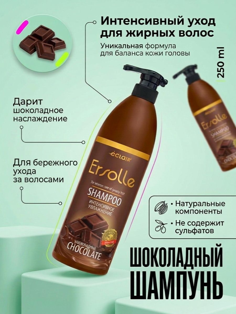 ЕCLAIR Шампунь для интенсивного ухода за жирными волосами, 1000мл