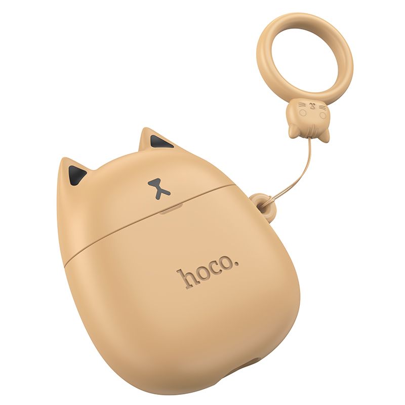 Наушники Bluetooth Hoco EW45, в кейсе, сенсорные, цвет карамельный
