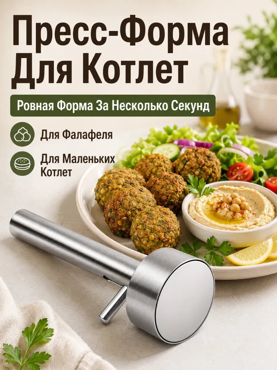Пресс-Форма Для Фрикаделек 6 Ячеек Для Кухни