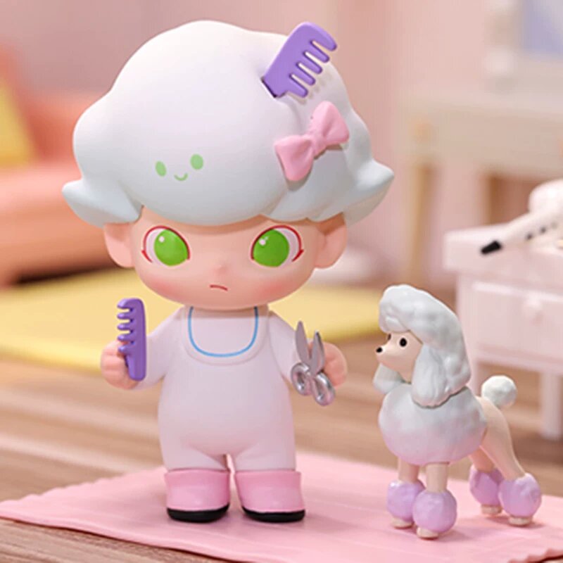 POP MART DIMOO Серия Социальный университет Блинд-бокс фигурка - Зоомастер Новая нераспечатанная коллекционная игрушка