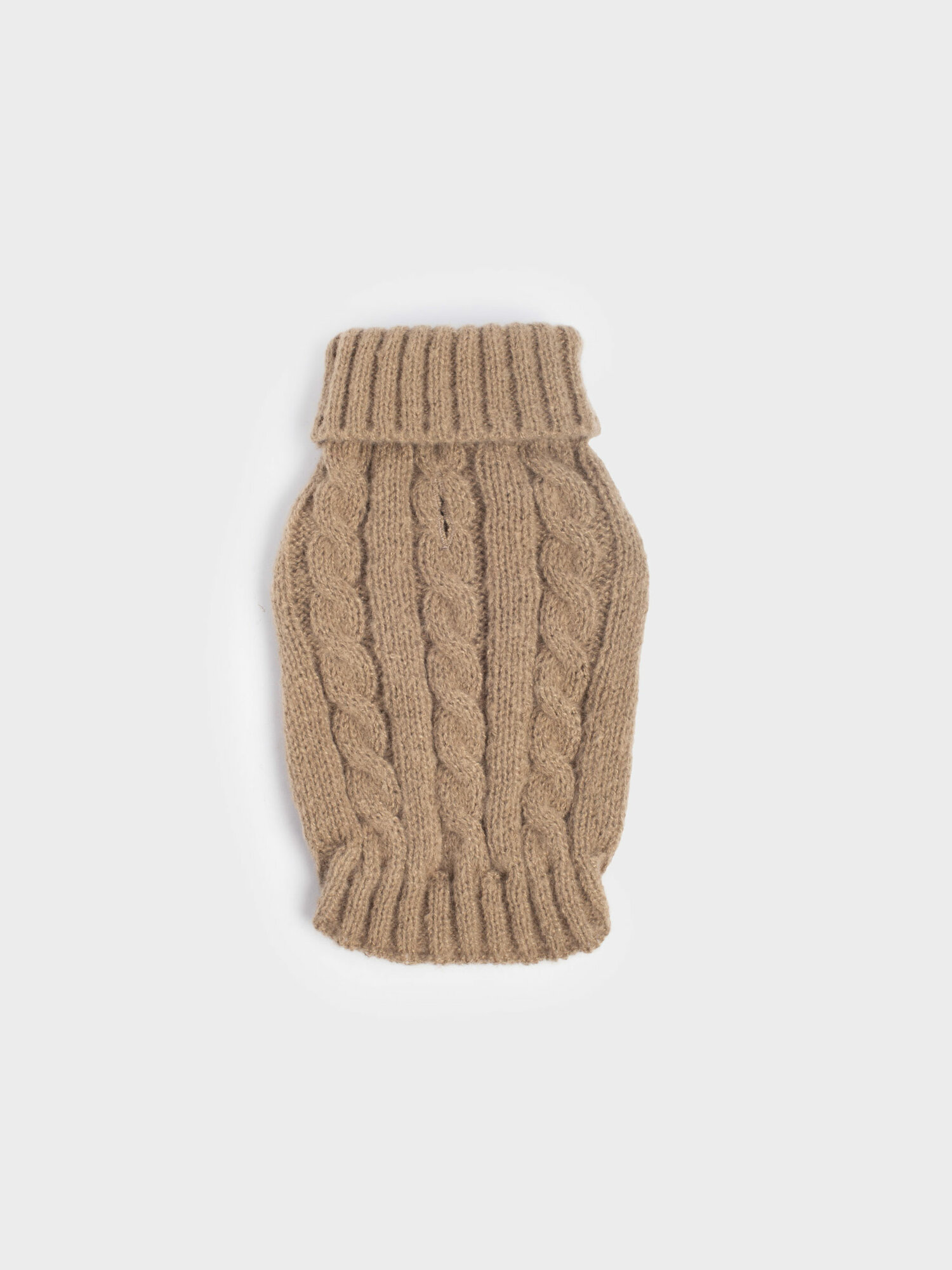 Свитер для животных 25 см р. XS полиэстер коричневый Косички Fashion pet