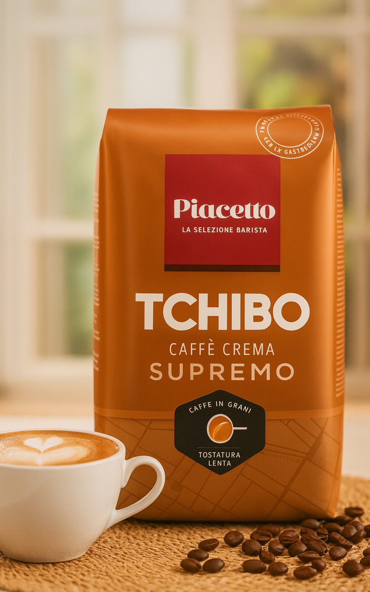 Tchibo PIACETTO La Selezione Barista cafe crema кофе в зернах 1 кг, 100% арабика, производство Германия