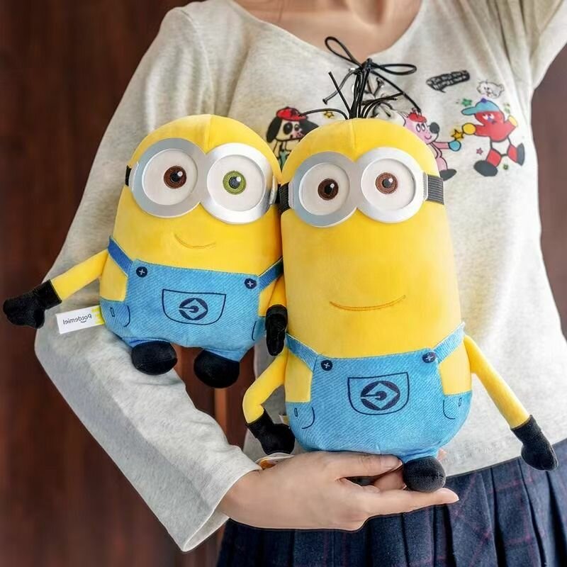 Плюшевая игрушка "Миньоны" Bob + Time MINISO, текстиль, 1/12, 25 см