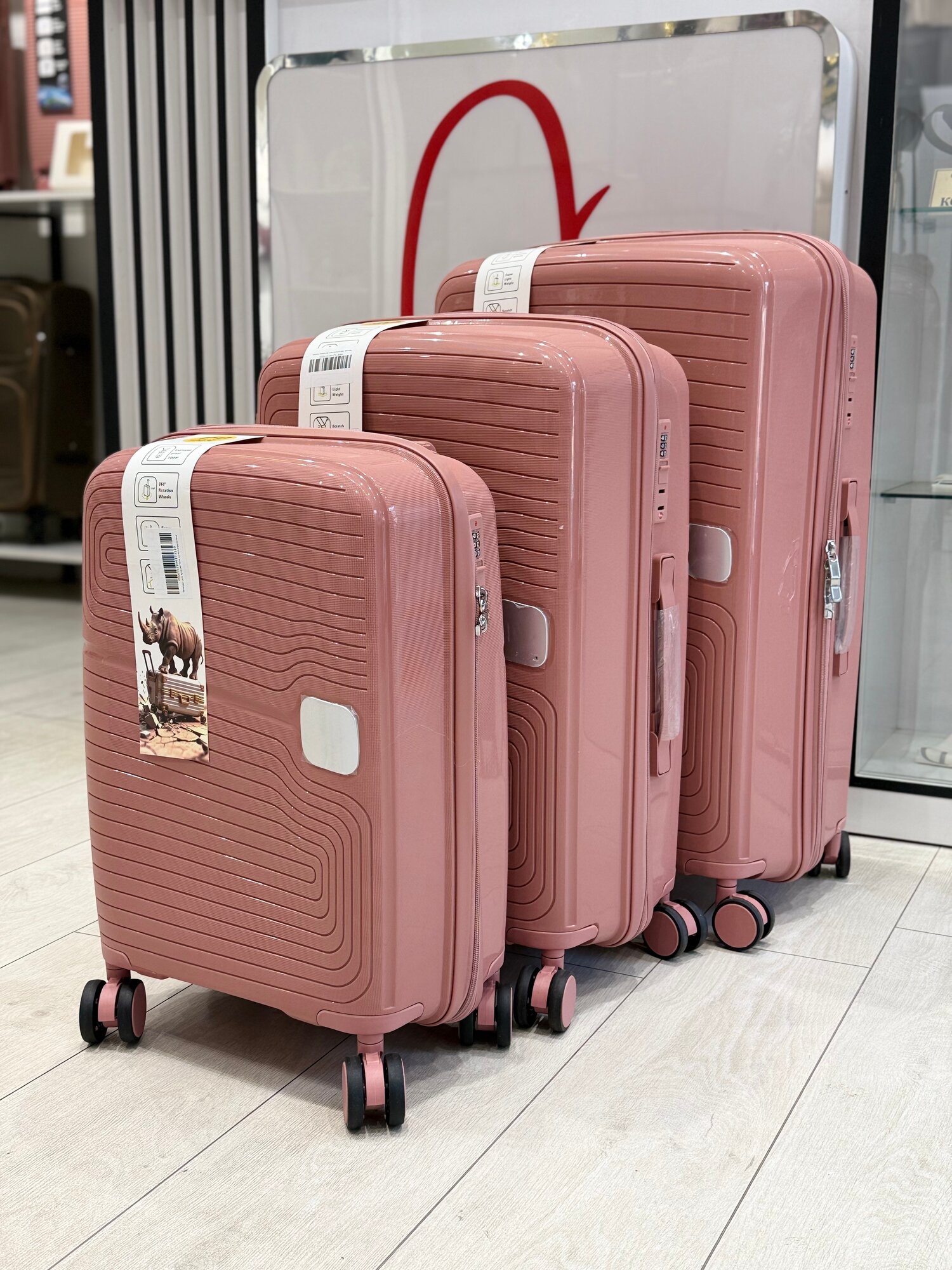 Умный чемодан , розовый, — фото 1