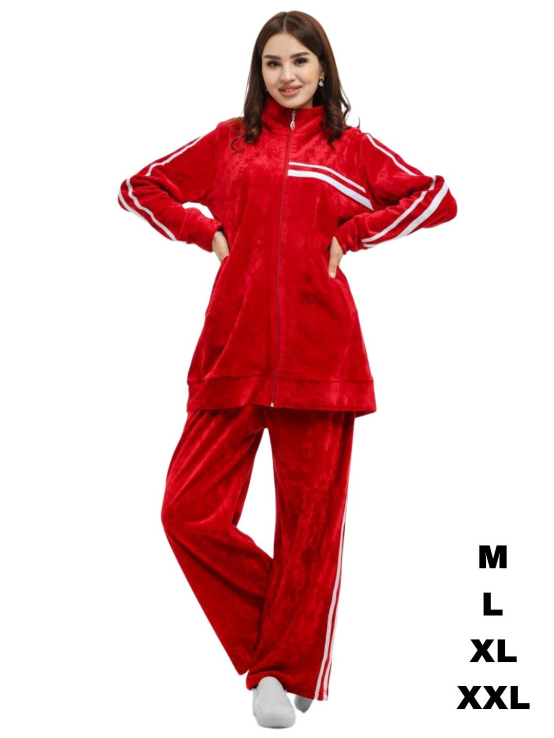 Комплект одежды , размер 46-52, красный — фото 1