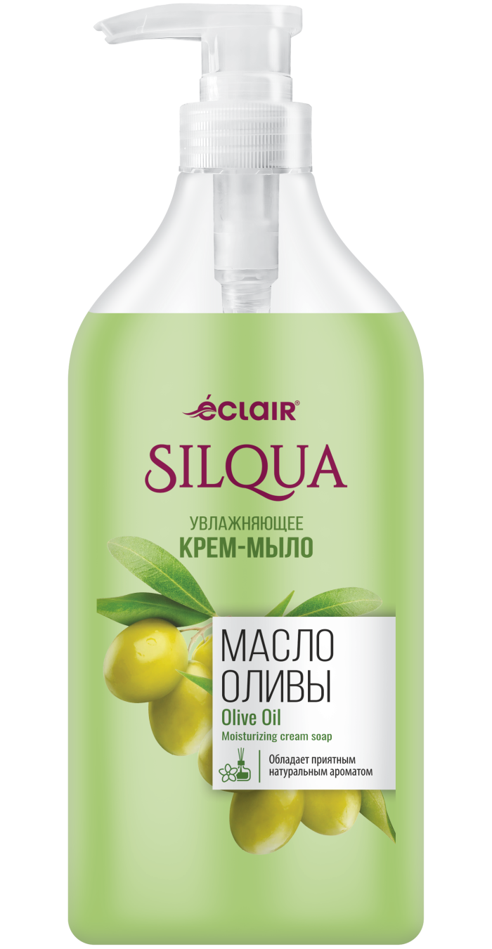 Жидкое мыло SILQUA "Масло Оливы", с дозатором, для всех типов кожи, 830 мл