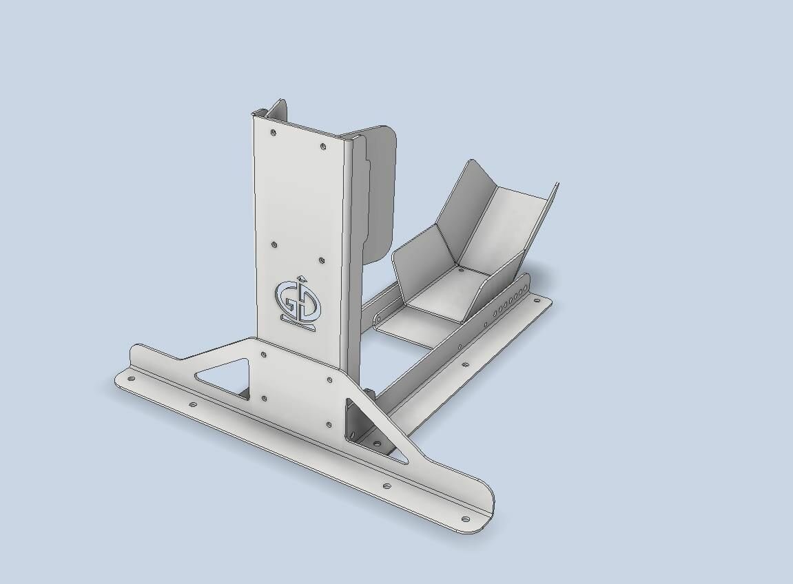 Подставка ловушка для колеса мотоцикла модель 215 графит — фото 1