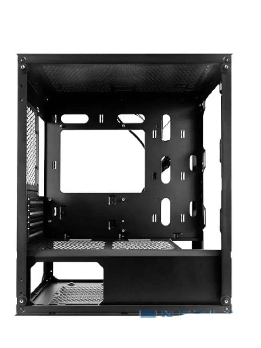 Корпус для ПК FIREBASE X3-M Black / mATX/ 4x120mm LED fans inc — фото 1