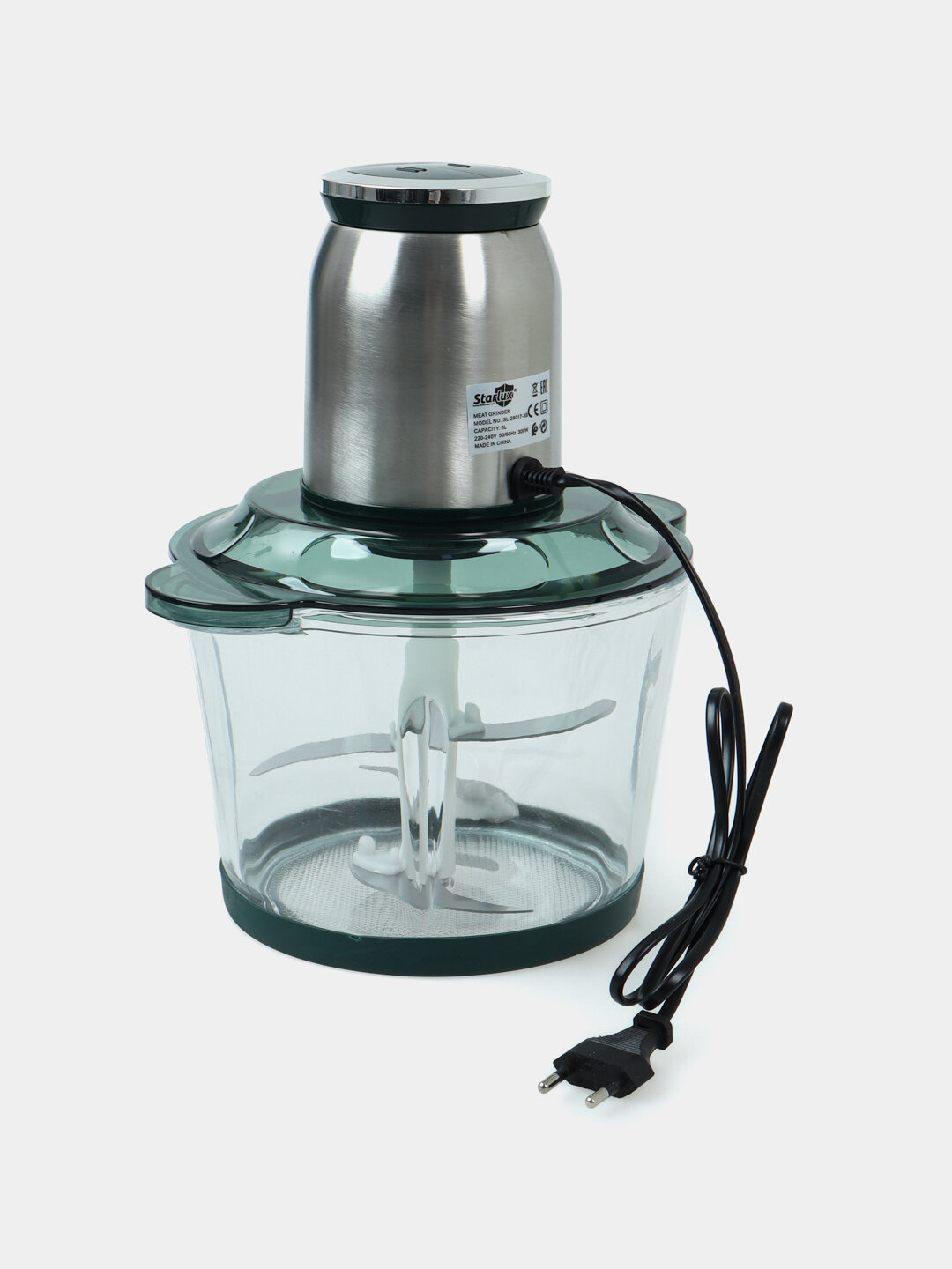 Измельчитель-молотилка, 5 в 1, электрический и ручной, терка - Ментоловый