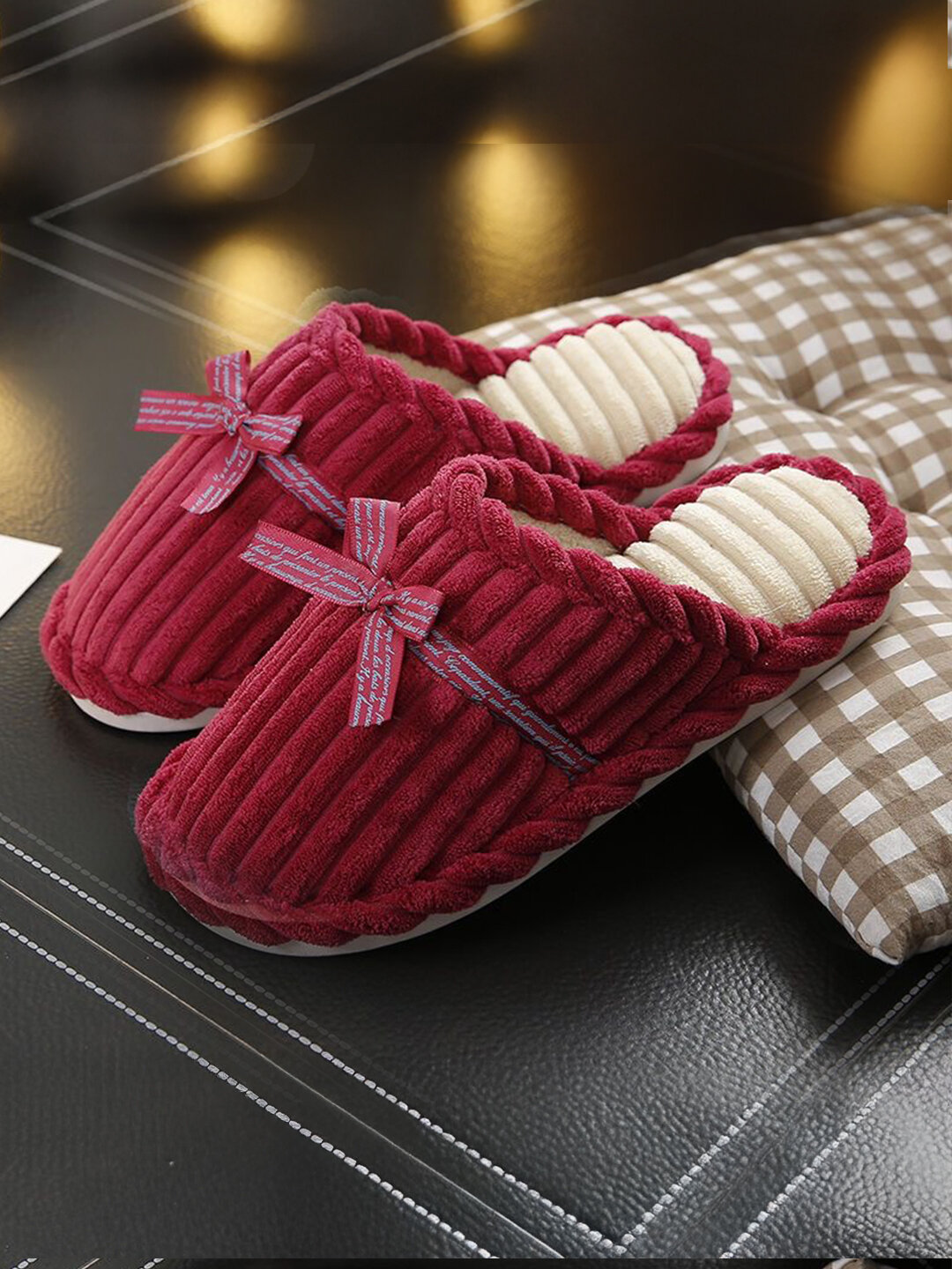 Тапочки, размер 38-39,  Гипотезы: бежевый, персиковый, коричневый, черный — фото 1