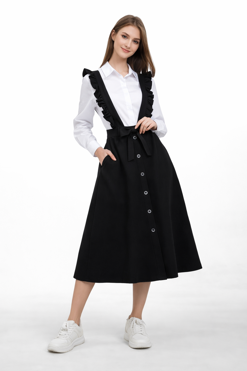 Платье , размер 44, черный — фото 1