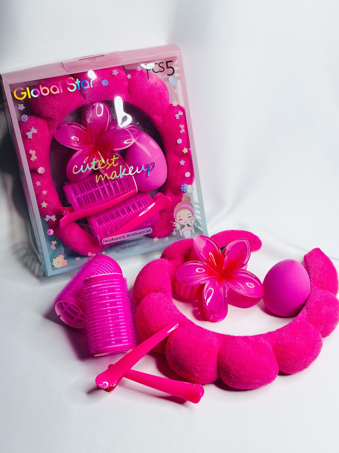 Подарочный набор для умывания и косметических процедур: 5 предметов