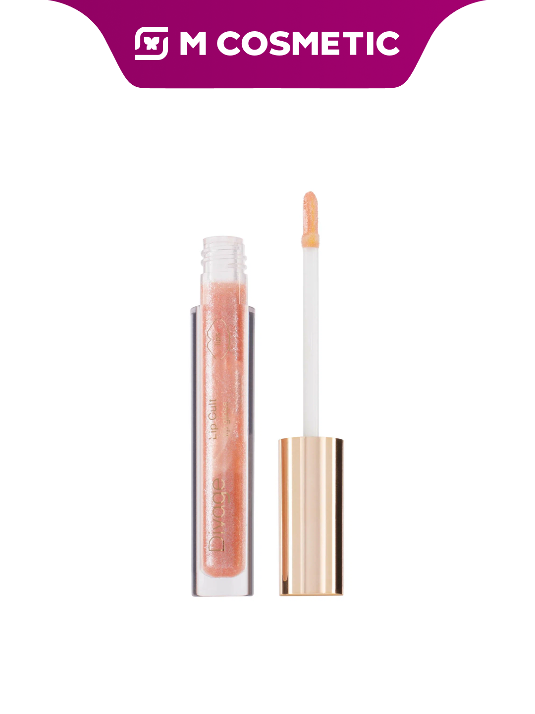 Блеск для губ DIVAGE "Lip Cult", тон 14, сияющий, с шиммером, увлажняющий эффект