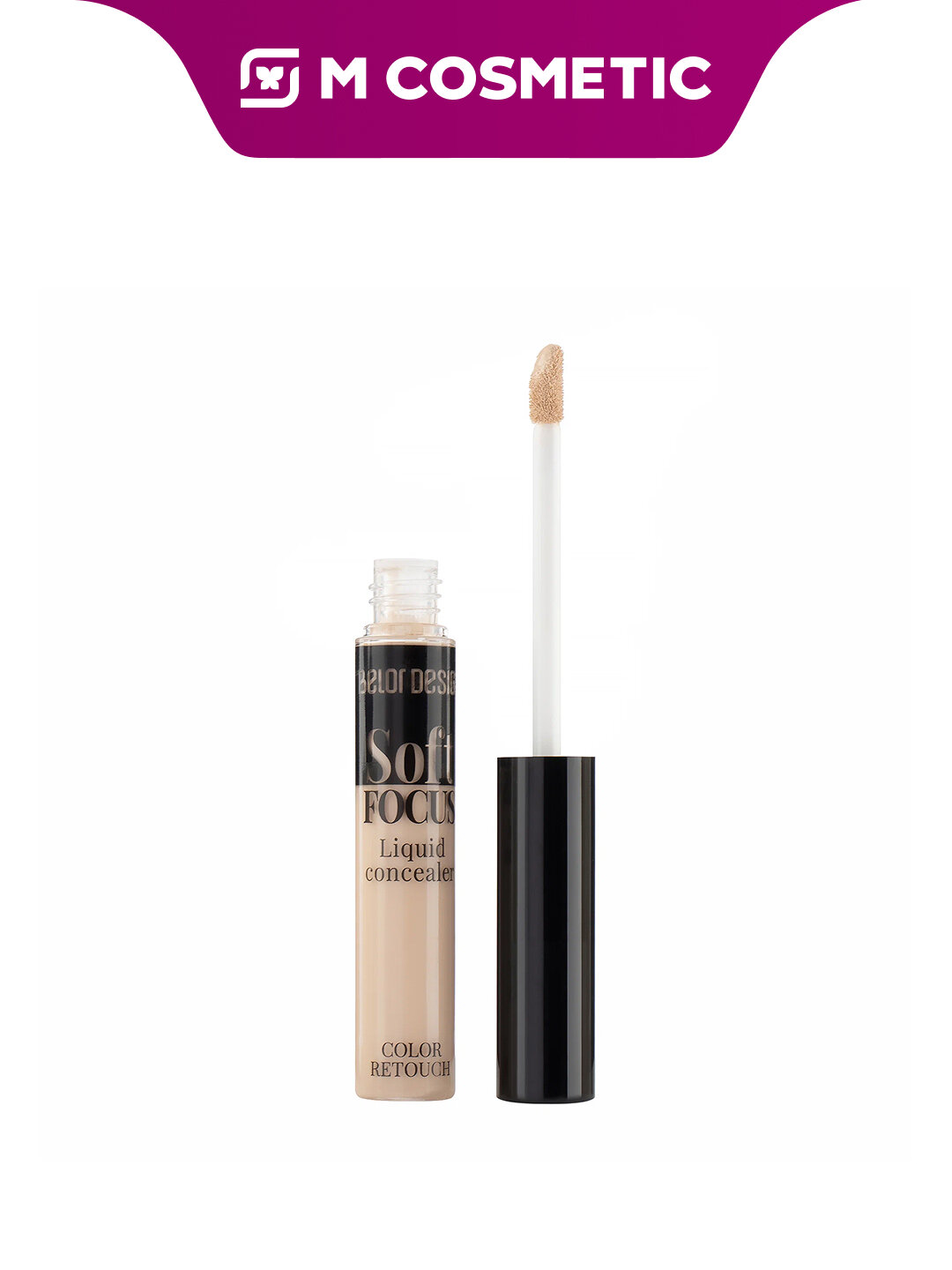 Жидкий консилер BelorDesign "Soft Focus", тон 102, для светлой кожи, светоотражающий эффект