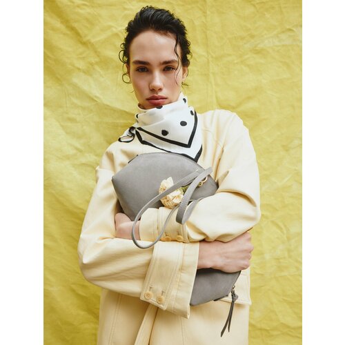 Сумка Sela фактура бархатистая матовая тауп 13749₽