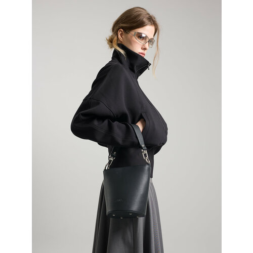 Сумка ведро Afina фактура гладкая синий 15966₽