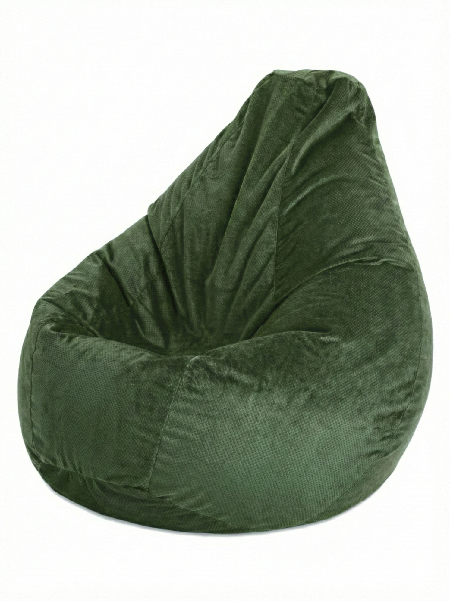 Кресло-мешок Пуффбери «Груша», размер XXL средний, Велюр Зелёный — фото 1
