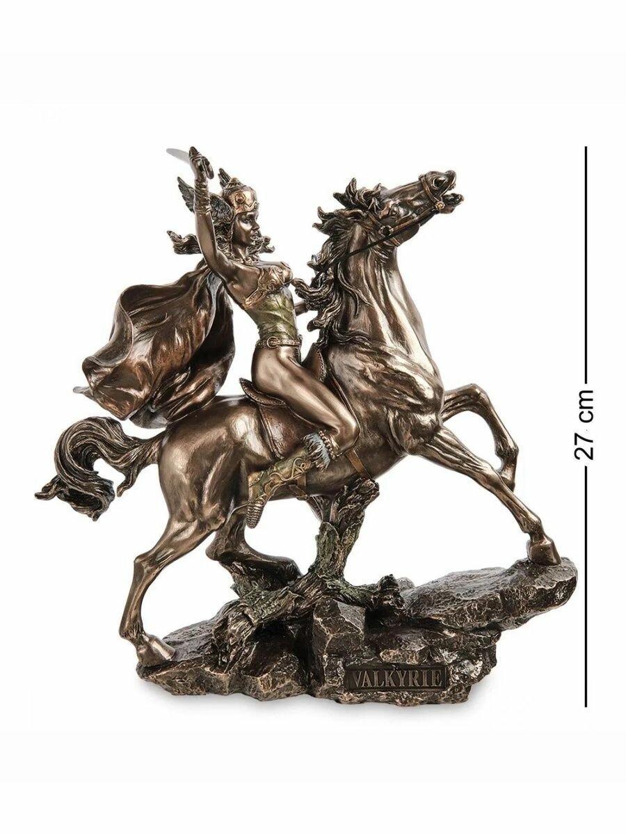 Статуэтка Валькирия, размер 25*9*27см, материал полистоун, цвет бронзовый — фото 1