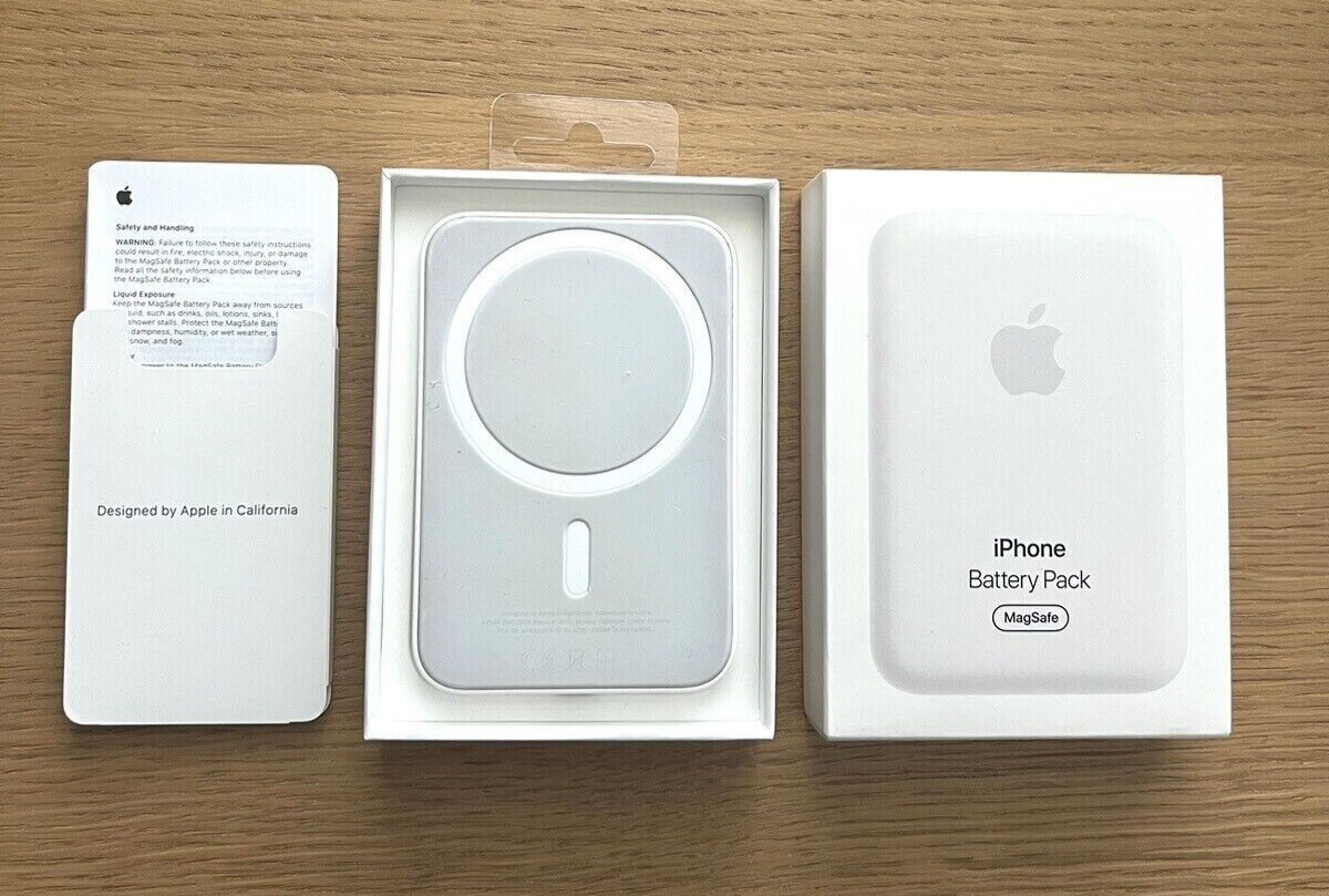 Внешний магнитный аккумулятор Powerbank Magsafe для Iphone, 5000 мА/ч, белый