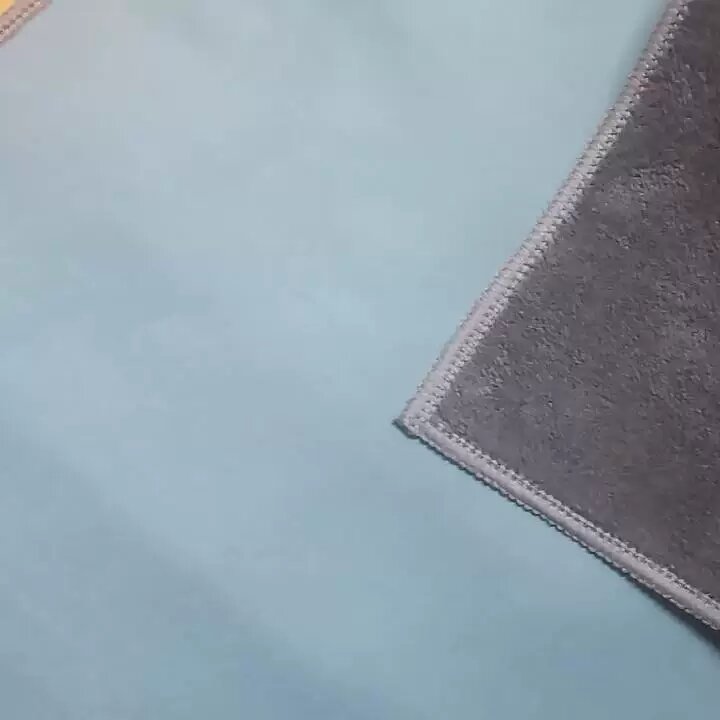 Серо-голубая микроволоконная тряпка для мытья автомобиля 30x30 см, 2 шт. Абсорбирующая, без ворса, без разводов