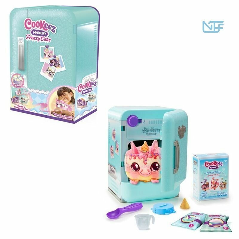 Интерактивный набор мягких игрушек Cookeez Makery Freezy Cake с холодильником, высота 32 см