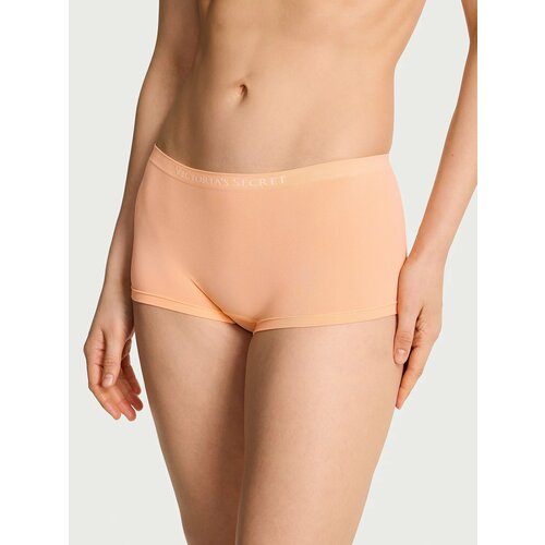 фото Трусы victoria's secret seamless boyshort panty, размер s, оранжевый
