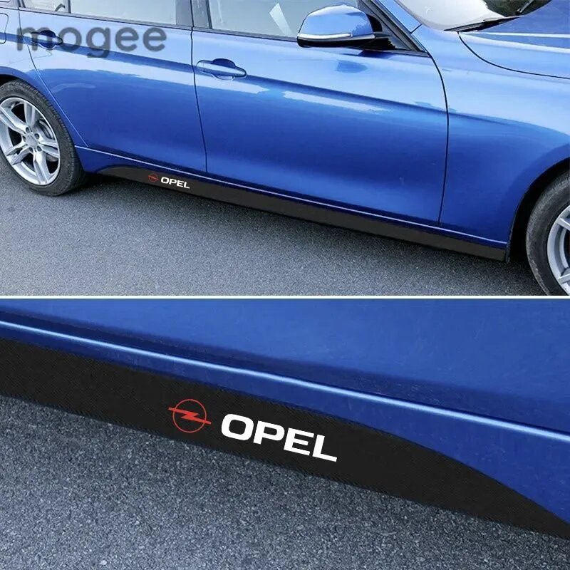 Наклейка на боковую юбку автомобиля, Защитные накладки на кузов 2 шт. Opel