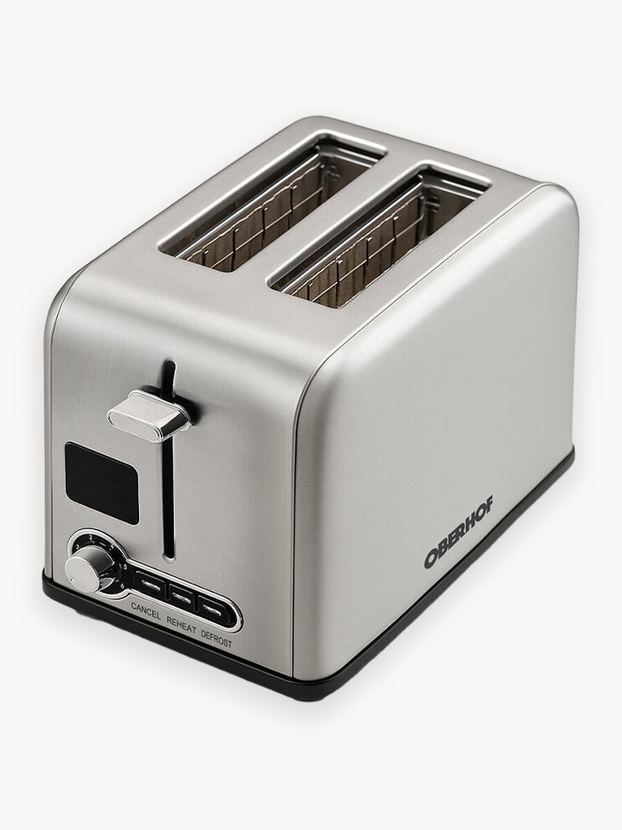 Умный тостер электрический кухонный с разморозкой, подогревом, поджариванием, поддон для крошек Oberhof Brotrster MS-17