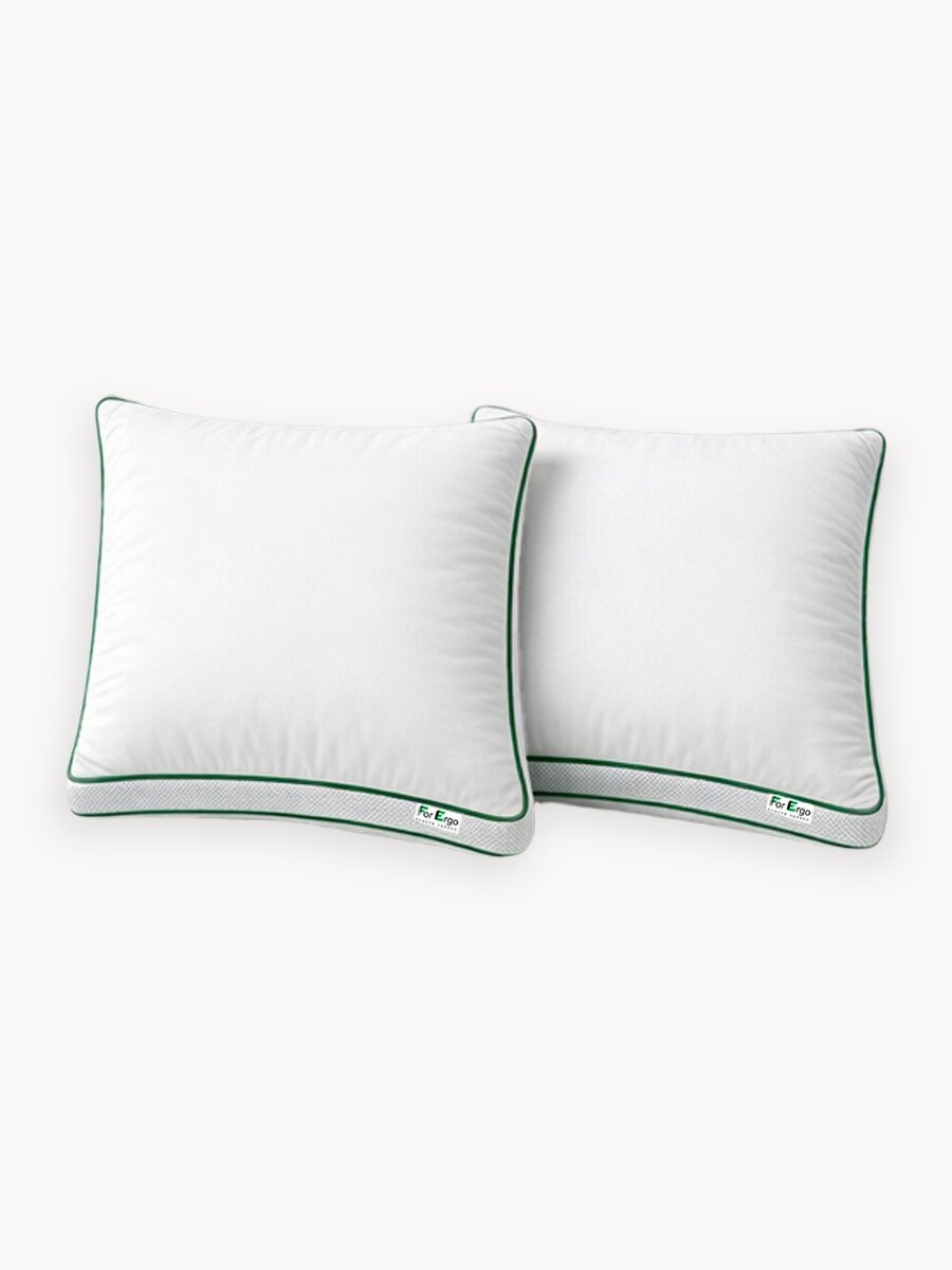 Подушка для сна 70х70 см для сна мягкая гипоаллергенная лебяжий пух, хлопок 2 шт.