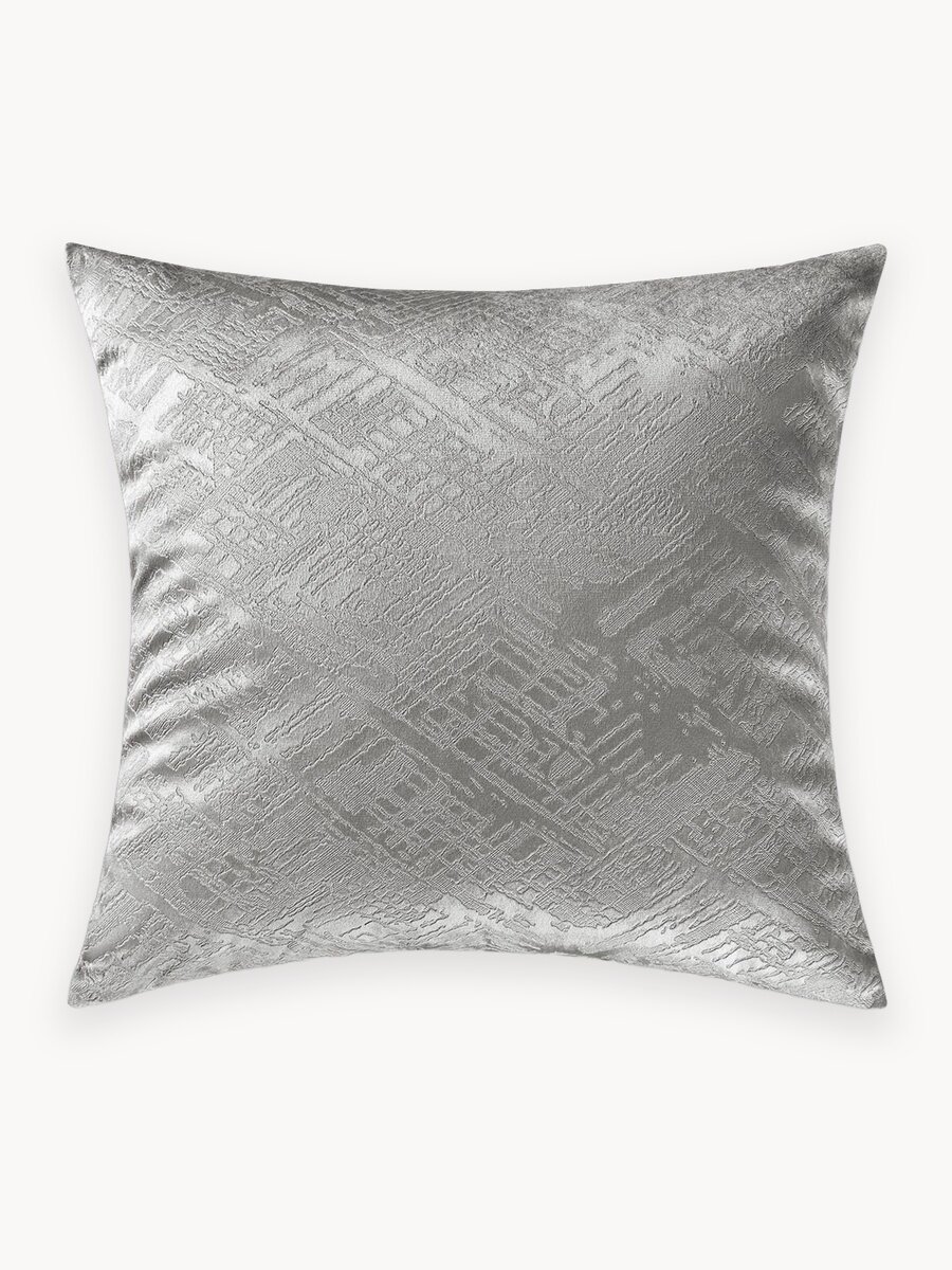 Daily by T Подушка декоративная в подарок "Венуа" в бархатном чехле с тиснением "декоративная в подарок штукатурка", 40x40