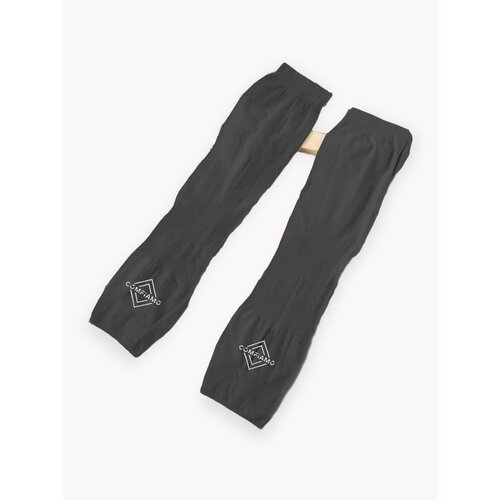 Нарукавники спортивные компрессионные без выреза для пальца; для волейбола, баскетбола, футбола, 2 штуки, черные