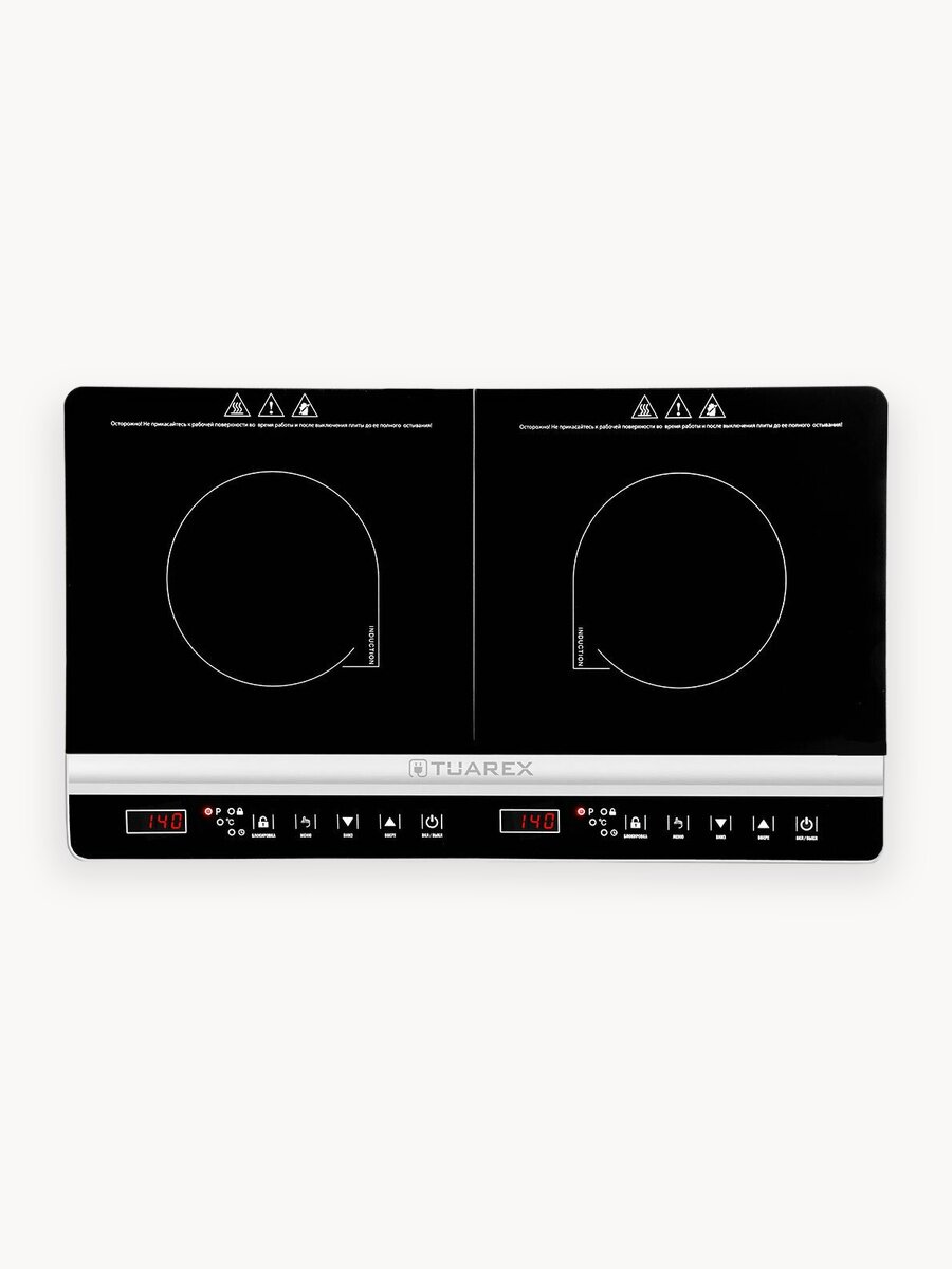 Индукционная плитка настольная TUAREX TK-2731 / 1800+1300 Вт / 10 уровней мощности