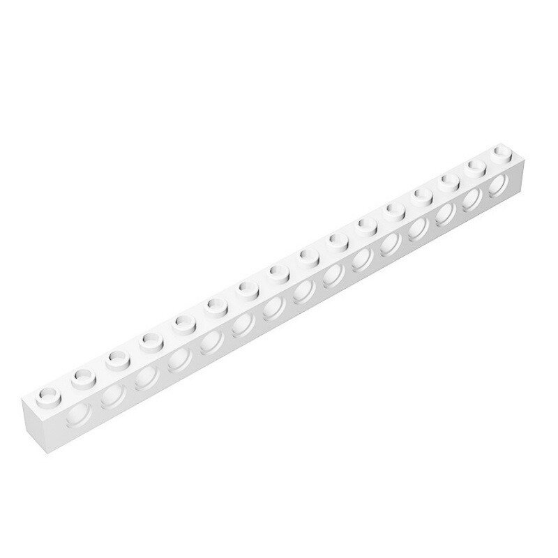 Детали конструктора мелкие, 9 шт, размер 1x16, цвет белый, модель 3703MOC
