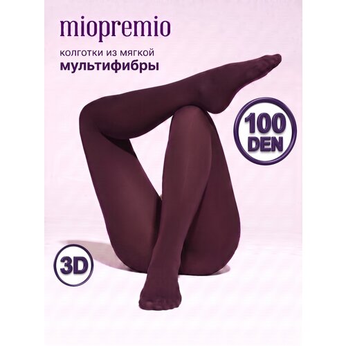 фото Колготки miopremio, 100 den, размер 4, темно-фиолетовый