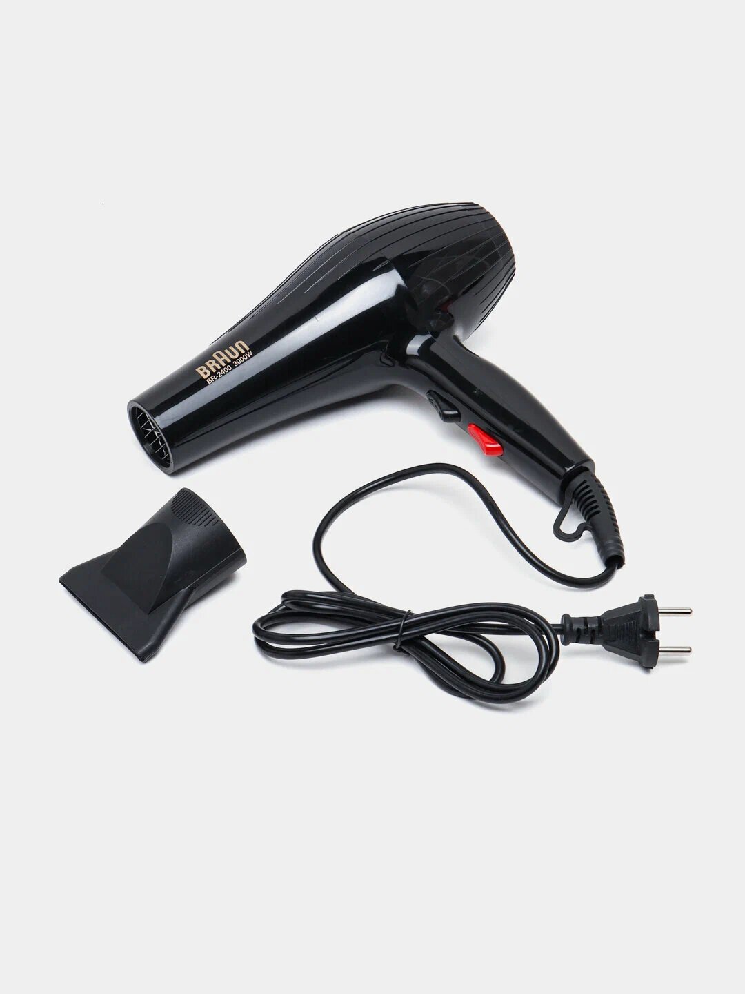 Фен BRAUN BR-9988, 9000 Вт, кератиновое выпрямление, профессиональный фен.