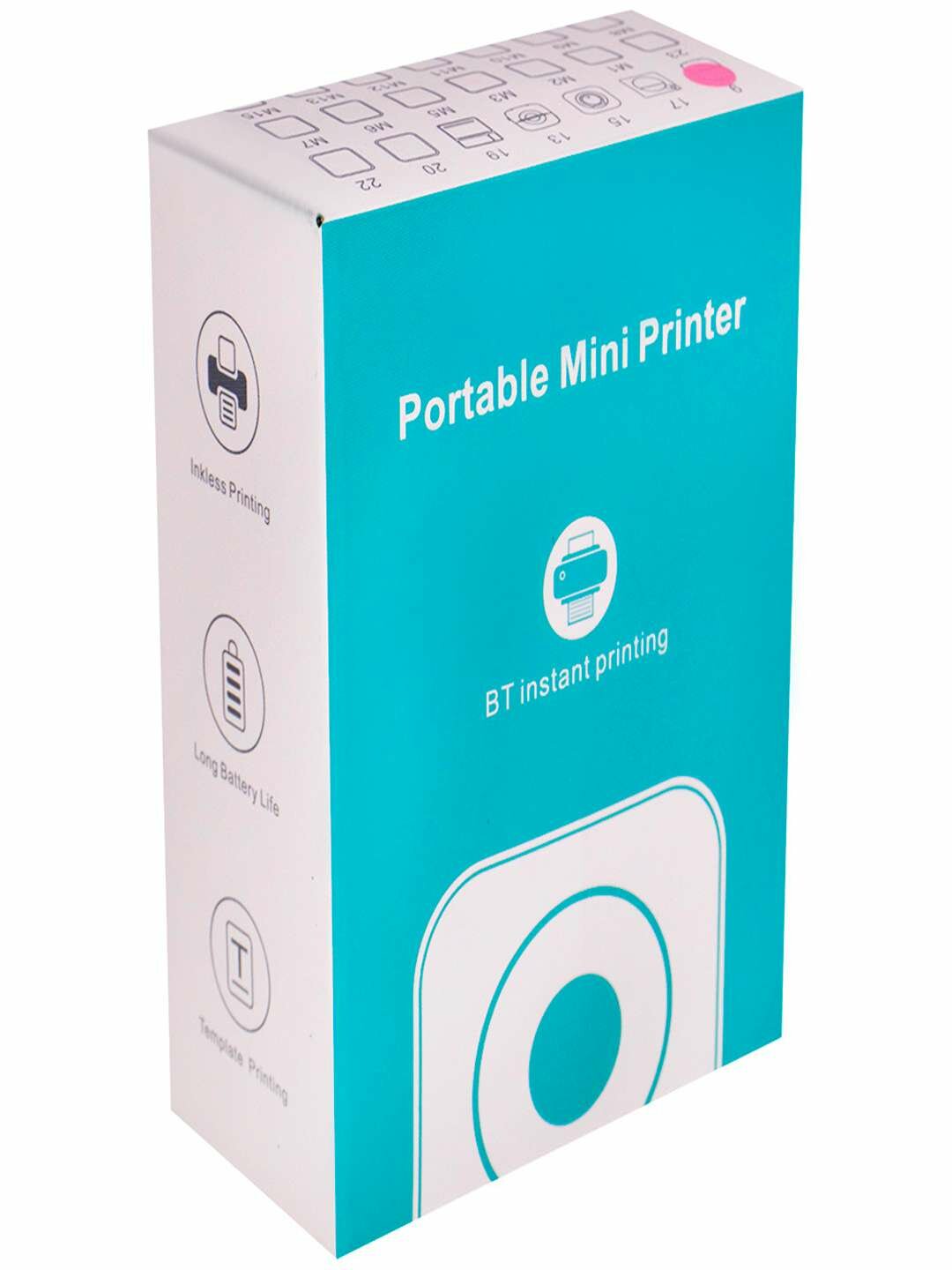 Беспроводной мини термопринтер AP01 для телефона портативный принтер для детей и офиса.